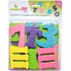 Игрушка для ванной KinderenOK Буквы и цифры (91113)
