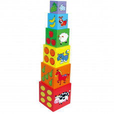 Набор кубиков Viga Toys Пирамидка (59461)