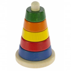 Пирамидка деревянная Nic Разноцветная (NIC2311)